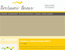 Tablet Screenshot of montessori-beroun.cz